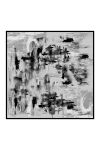 Gümüş 110X110 İpek Krep Saten Eşarp - 1