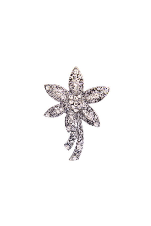 Gümüş 8025098 ÇİÇEK BROŞ - Aker