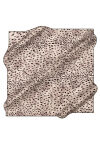 Gümüş 90X90 İpek Krep Saten Eşarp 