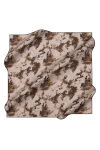 Gümüş 90X90 İpek Krep Saten Eşarp 