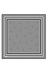 Gümüş 90X90 İpek Twill Eşarp - 1