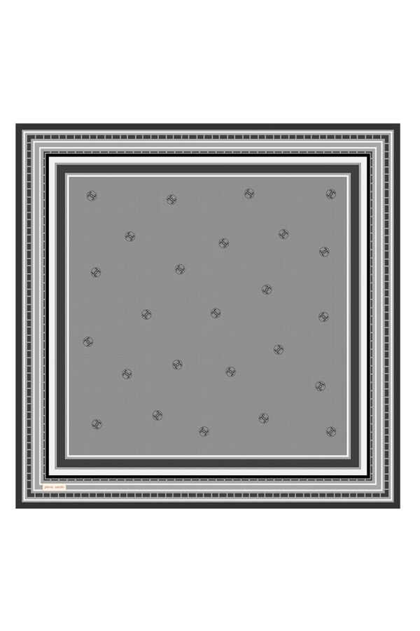 Gümüş 90X90 İpek Twill Eşarp - Pierre Cardin