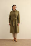 Haki Cotton Trençkot - 1