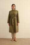 Haki Cotton Trençkot - 4