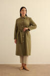 Haki Cotton Trençkot - 5