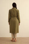 Haki Cotton Trençkot - 7