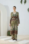 Haki Desenli Britli Kimono - 2