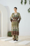 Haki Desenli Britli Kimono - 4