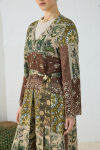 Haki Desenli Britli Kimono - 6