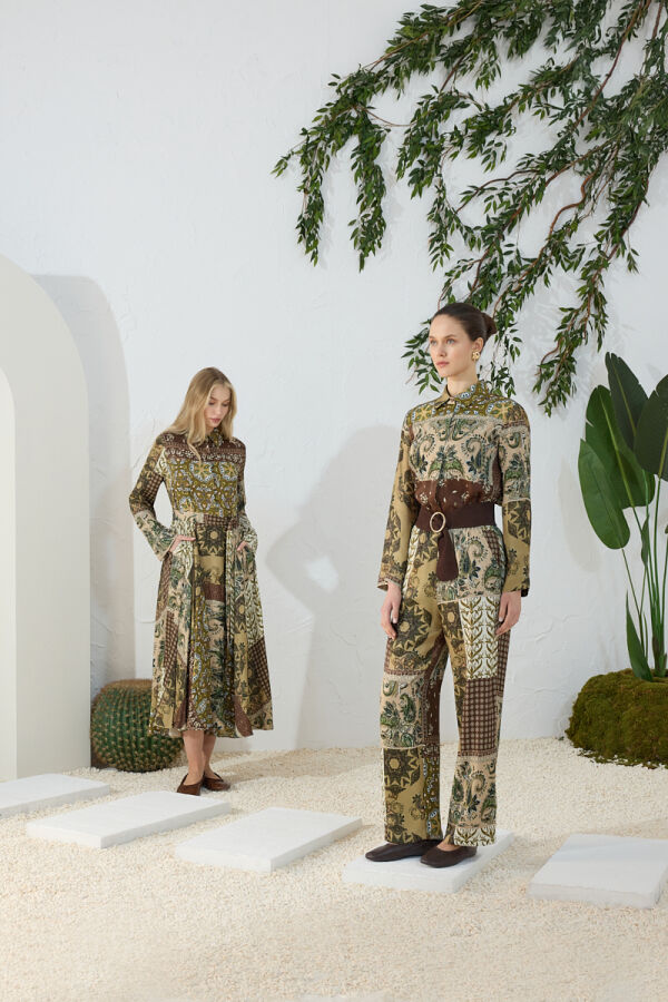 Haki Desenli Pantolon - Aker