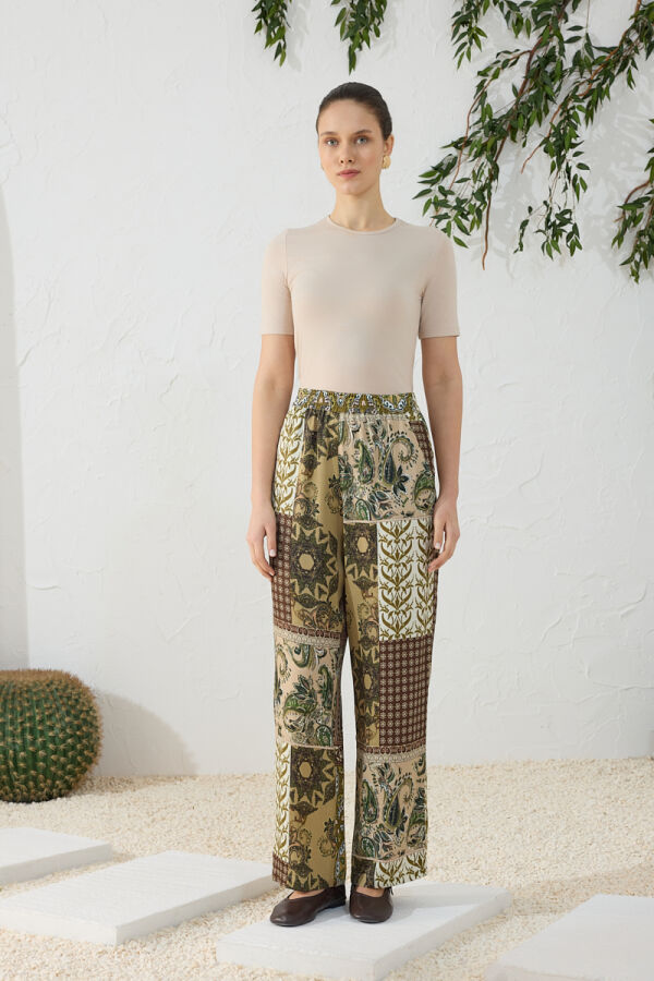 Haki Desenli Pantolon - 4