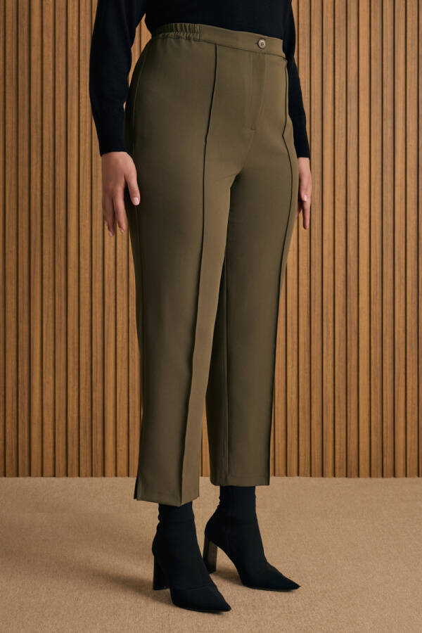 Haki Dokuma Pantolon - 5