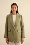 Haki Keten Ceket - 5