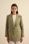 Haki Keten Ceket - 4