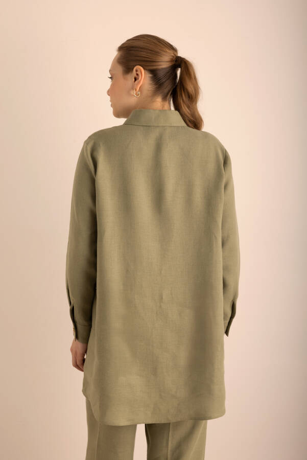 Haki Keten Tunik - 7