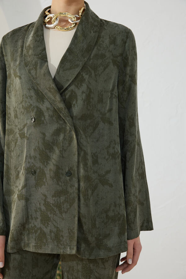 Haki Kruvaze Kapama Tunik - 6