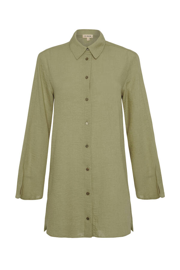 Haki Rahat Kesim Basic Bluz - Aker