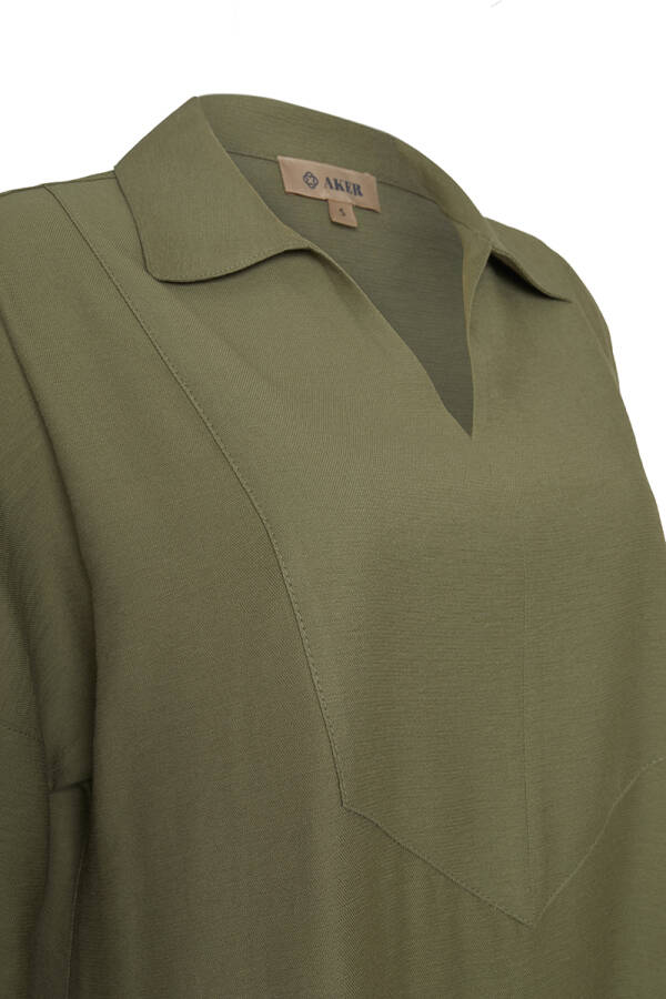Haki Roba Detaylı Tunik - Aker (1)