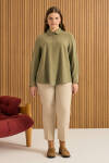 Haki Tencel Bluz - 3