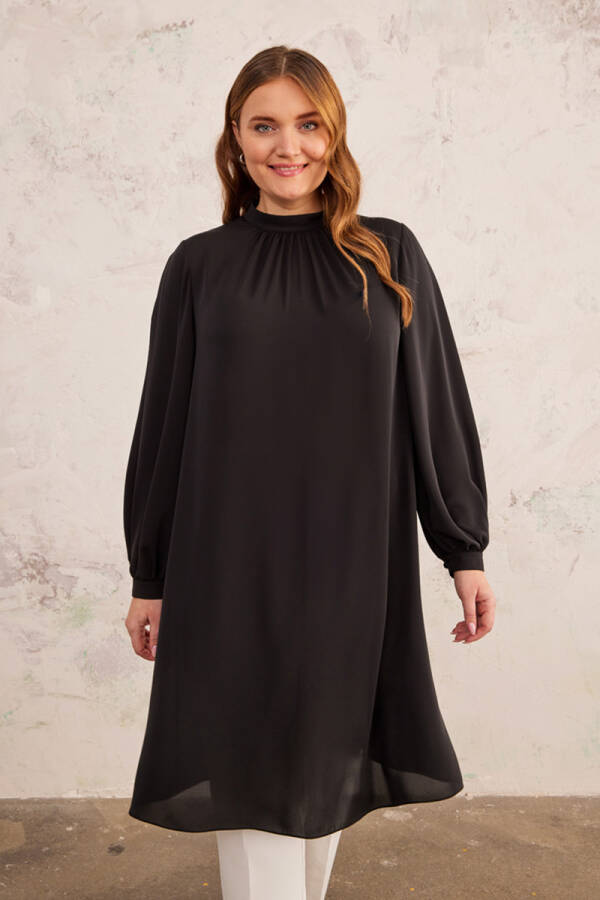 Siyah Hakim Yaka Tunik - 4