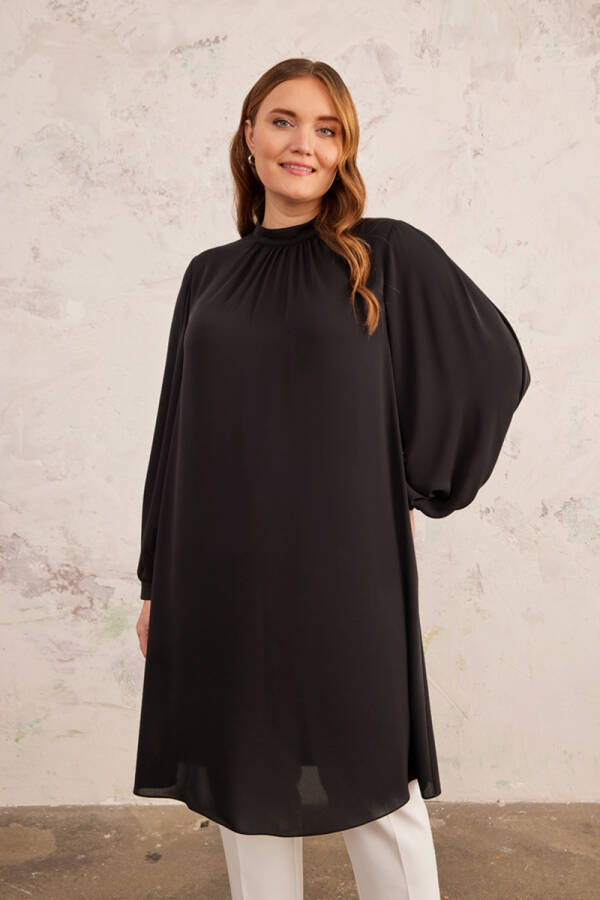 Siyah Hakim Yaka Tunik - 5