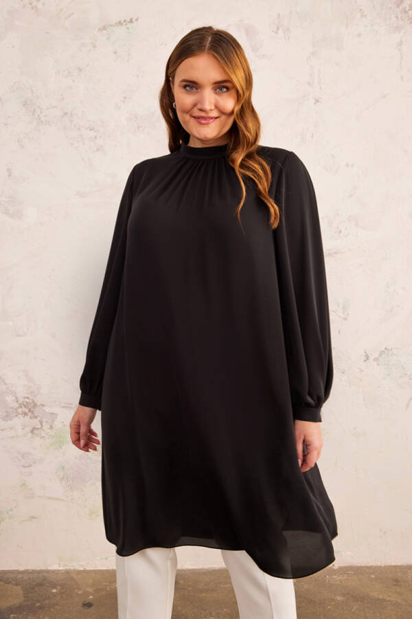 Siyah Hakim Yaka Tunik - 3
