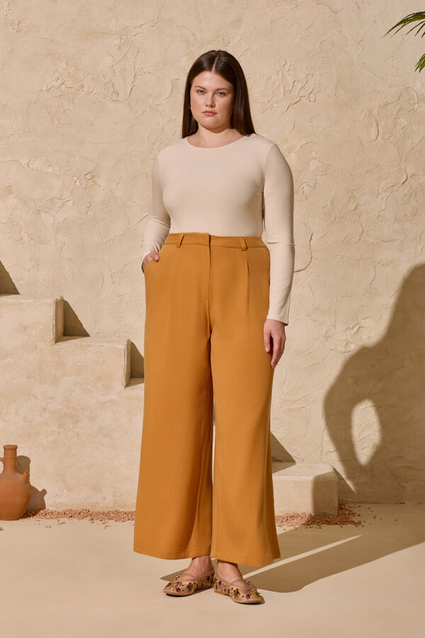 Hardal Kemerli Pantolon - 3