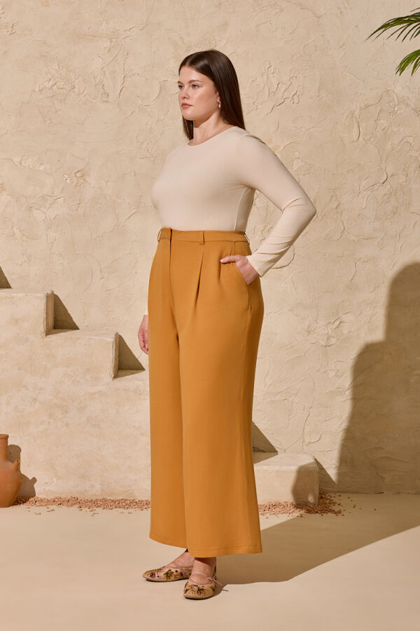 Hardal Kemerli Pantolon - 4