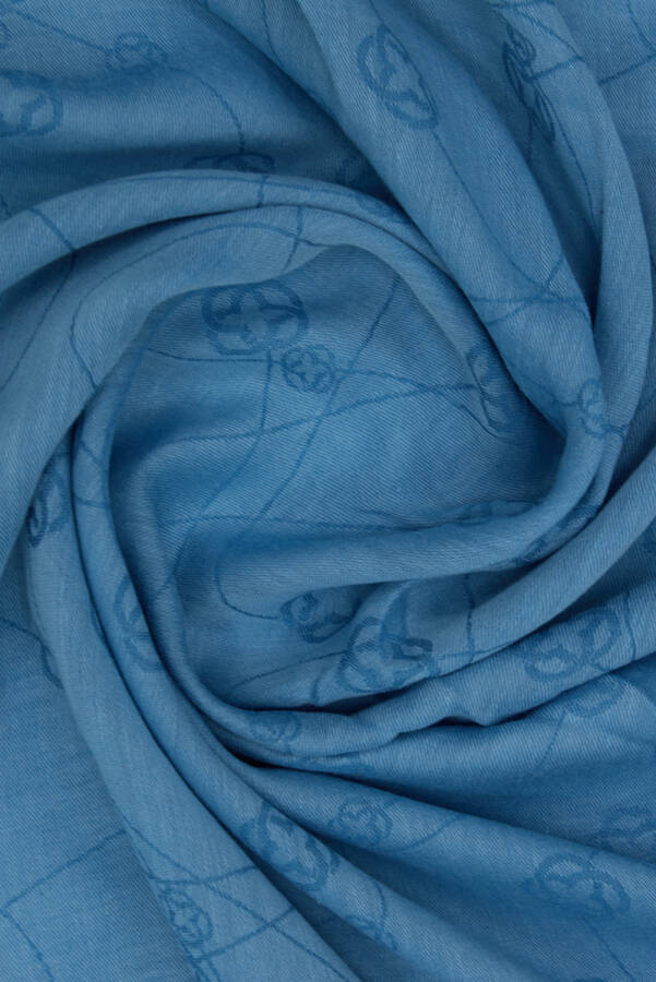 İndigo Pamuk İpek Şal - Aker (1)