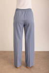 İndigo Beli Lastikli Pantolon - 7