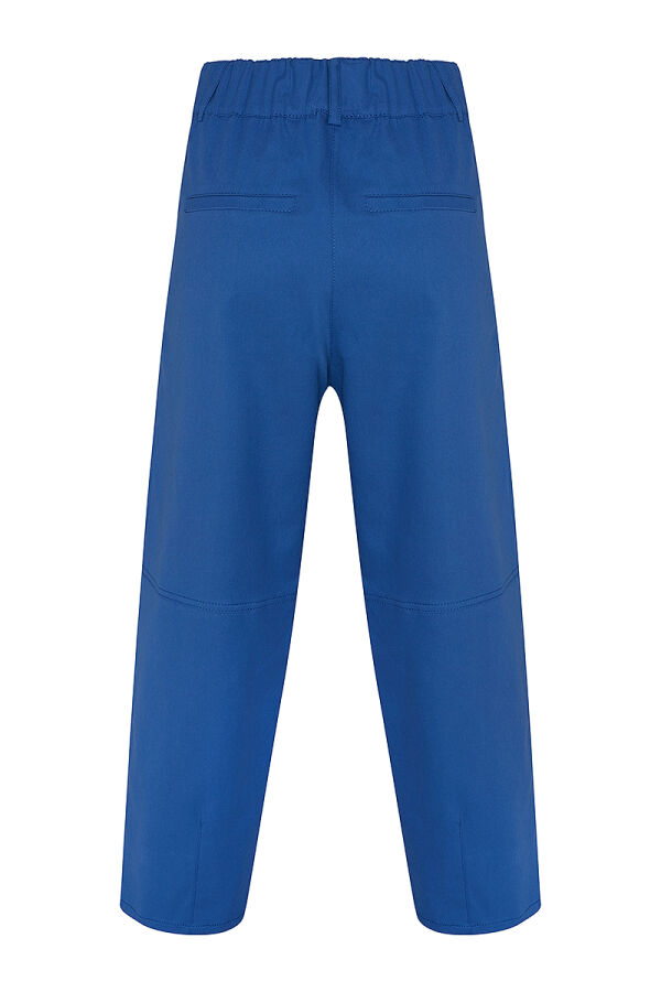 İndigo Beli Lastikli Pantolon - 3