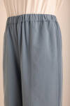 İndigo Beli Lastikli Tencel Cotton Pantolon - 4