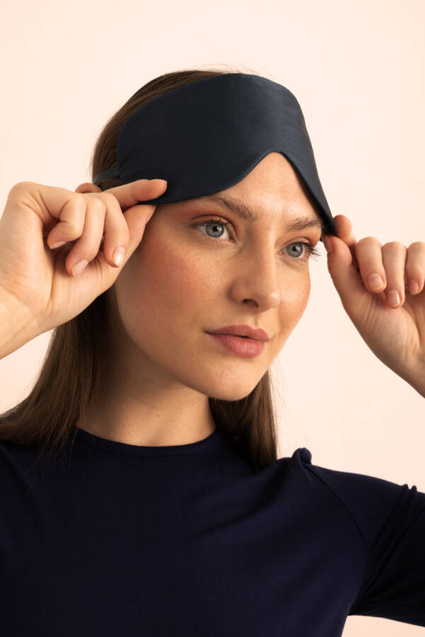 İndigo İpek Uyku Bandı - Aker