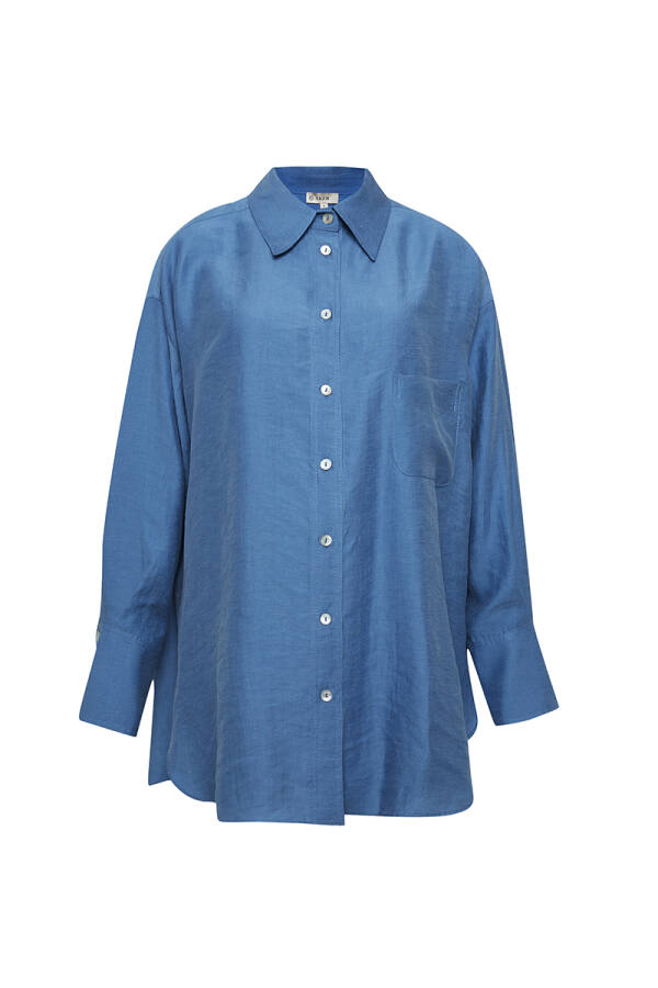 İndigo Keten Tunik - 1