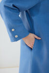 İndigo Klasik Gömlek Yaka Pardösü - 6