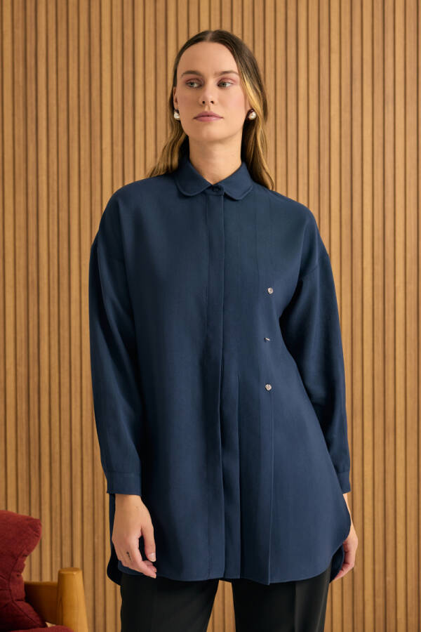 İndigo Koza Logolu Modal Tunik - Aker (1)