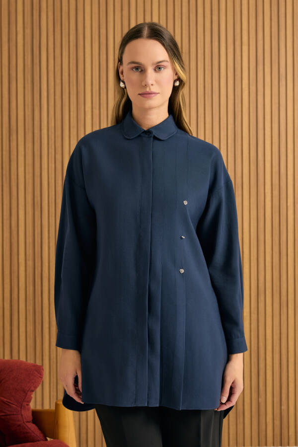 İndigo Koza Logolu Modal Tunik - 3