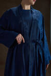 İndigo Rayon Viscon Kimono - 4