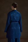 İndigo Rayon Viscon Kimono - 5