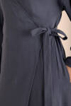 İndigo Viscon Cotton , Yandan Bağlamalı Sabahlık - 3