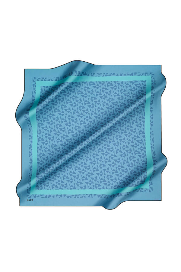 Renkli 90X90 İpek Krep Saten - 1