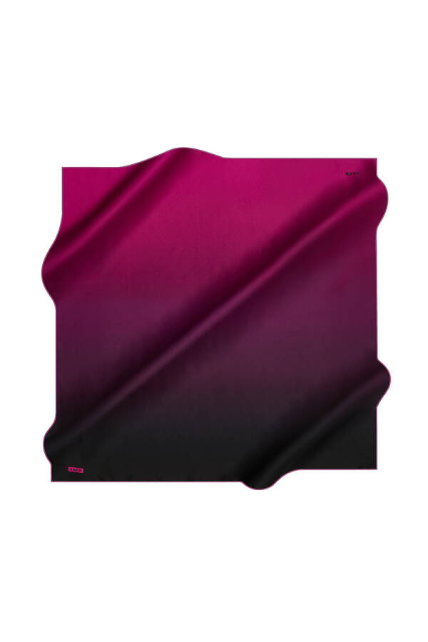 Fırça Desenli 90X90 Aker İpek Krep Saten Eşarp - 1