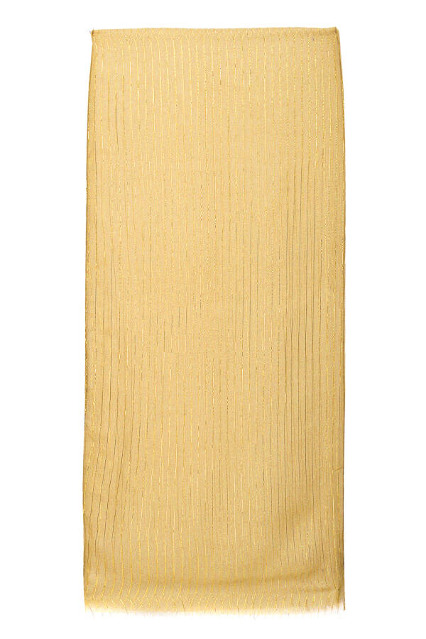 Renkli İpek Simli Fular 35 x 135 - 1