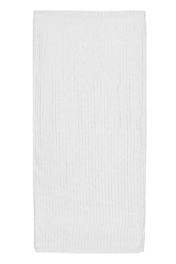 Renkli İpek Simli Fular 35 x 135 - 1