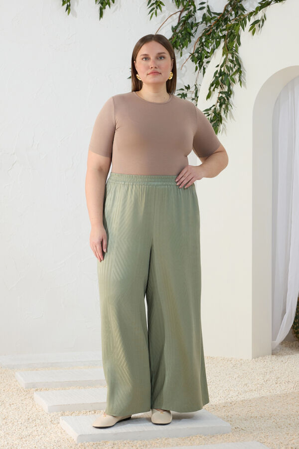 Jakarlı Pantolon Etek - 3