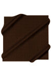 Kahverengi 100X100 İpek Krep Saten Eşarp 