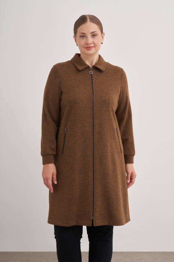 Kahverengi 22616112 Hırka - Aker