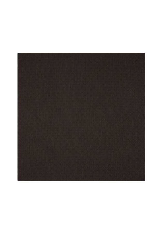 Koyu Kahverengi 100X100 Pierre Cardın Logolu İpek Koton Jakar Eşarp - Pierre Cardin