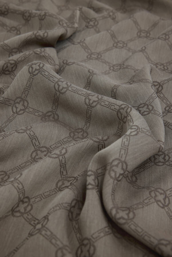 Kahverengi 3840709 PAMUK İPEK SAL - Aker (1)