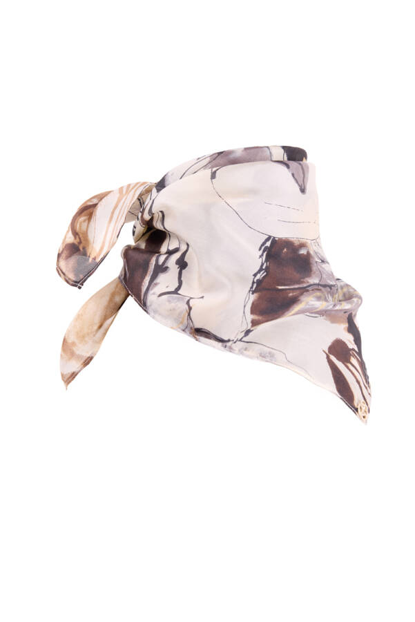 Kahverengi 50x50 Fular - 2